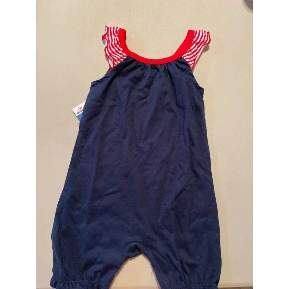 Infant Girl Patriotic One piece Little Miss Independent 6/9mon